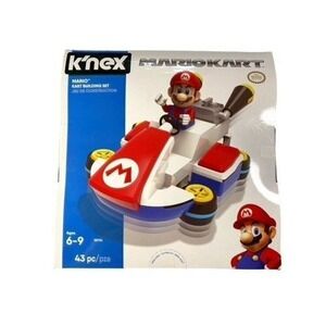 K'NEX Mario Kart Building Set Kids OS Multicolor New 38724 43pc Mario Figure